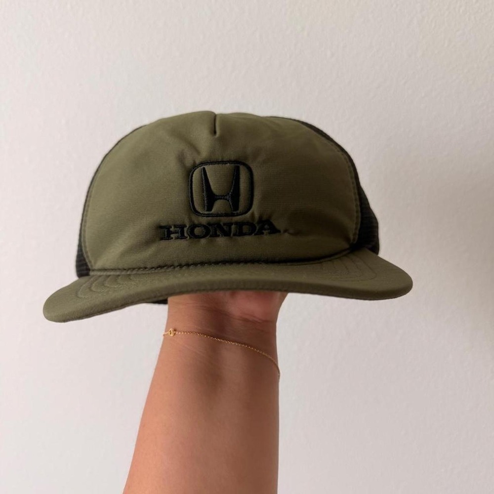 Honda green trucker hat